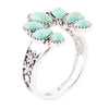 Floral Turquoise and Sterling Silver Ring - Barse Jewelry