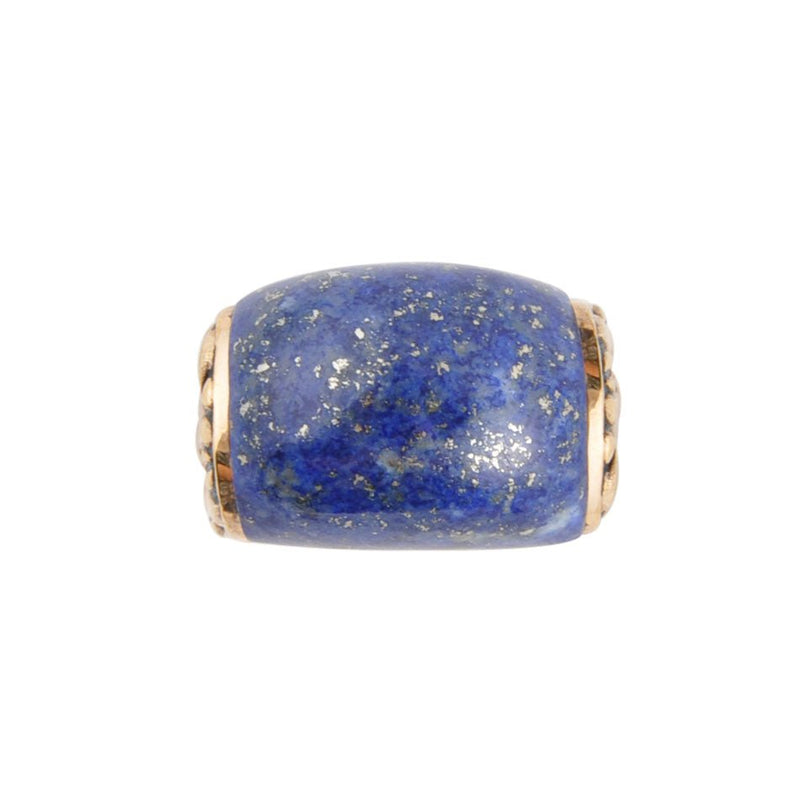 Flourished Bronze Ring - Lapis - Barse Jewelry