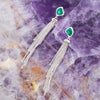 Fringed Green Onyx Earring - Barse Jewelry