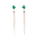 Fringed Green Onyx Earring - Barse Jewelry