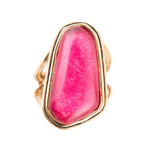 Fuchsia Agate Abstract Ring - Barse Jewelry