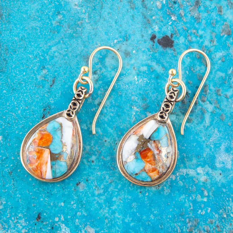 Fused Stone Mix Earring - Barse Jewelry