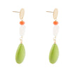 Garden Dreams Lime Turquoise Post Earrings - Barse Jewelry