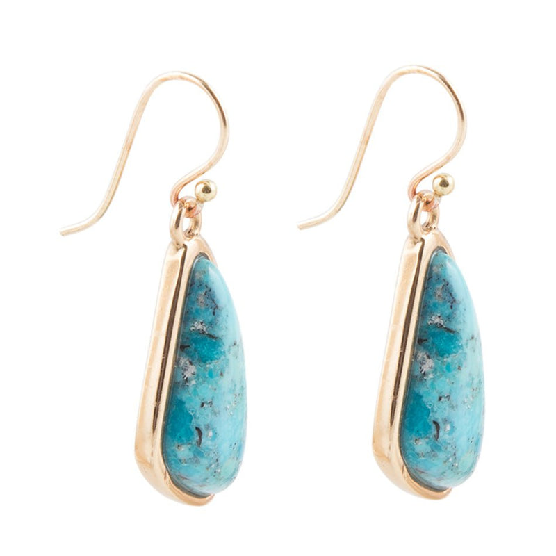 Genuine Turquoise Sunset Earring - Barse Jewelry