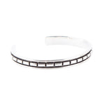 Geometric All Sterling Silver Cuff Bracelet - Barse Jewelry
