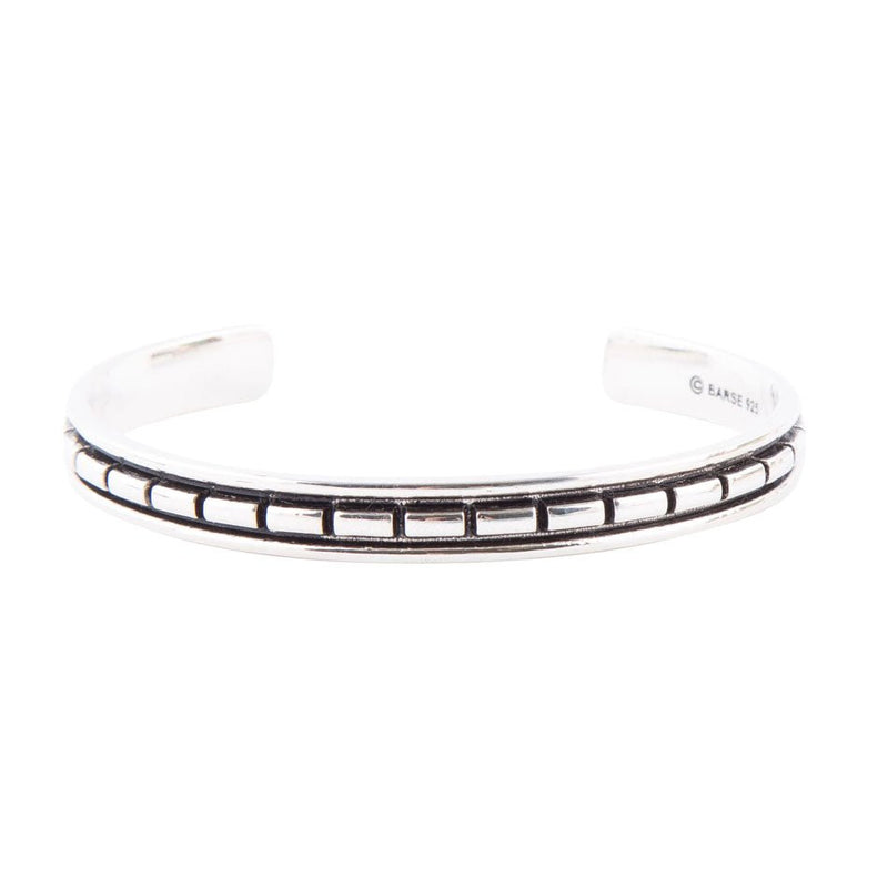 Geometric All Sterling Silver Cuff Bracelet - Barse Jewelry