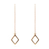 Geometric Threader Earring - Bronze - Barse Jewelry