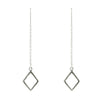 Geometric Threader Earring - Sterling Silver - Barse Jewelry