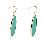 Green Jade Slab Drop Earrings - Barse Jewelry