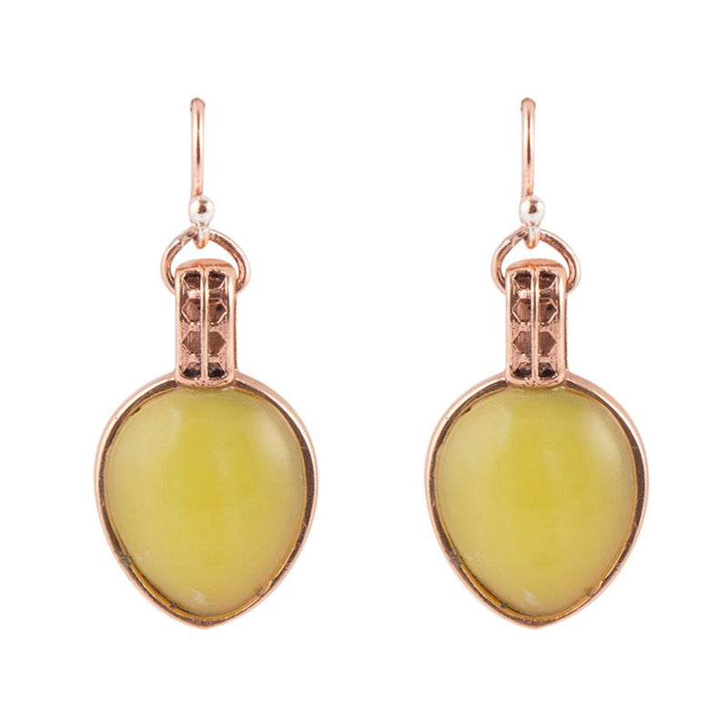 Green Jasper Drop Earrings - Copper - Barse Jewelry