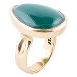 Green Onyx and Bronze Drop Ring - Barse Jewelry