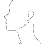 Green Onyx and Bronze Roped Charm Earrings - Barse Jewelry
