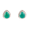 Green Onyx Teardrop Post Earrings - Barse Jewelry