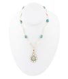 Green Turquoise Pearl Drop Necklace - Barse Jewelry