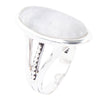 Grey Quartz and Sterling Silver Oval Ring - Barse Jewelry