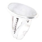 Grey Quartz and Sterling Silver Oval Ring - Barse Jewelry