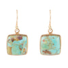 Hammered Square Drop Earring - Barse Jewelry
