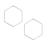 Hexagon Front Hoop - Sterling Silver - Barse Jewelry