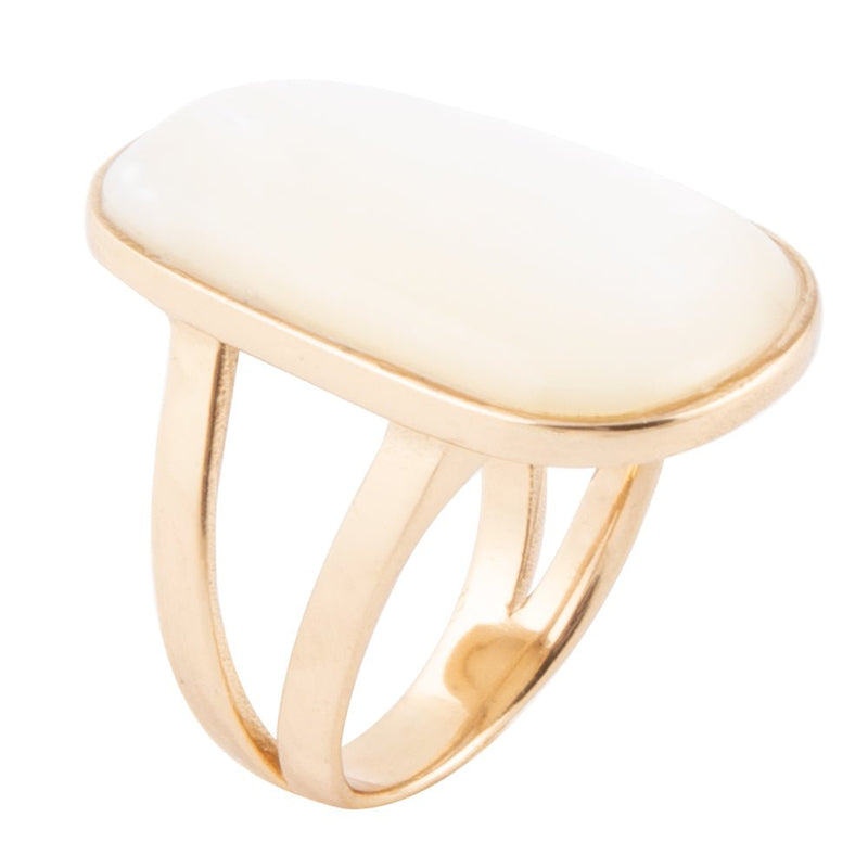 High Class Mother of Pearl and Bronze Ring - Barse Jewelry