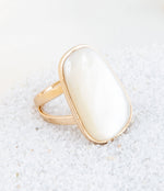 High Class Mother of Pearl and Bronze Ring - Barse Jewelry