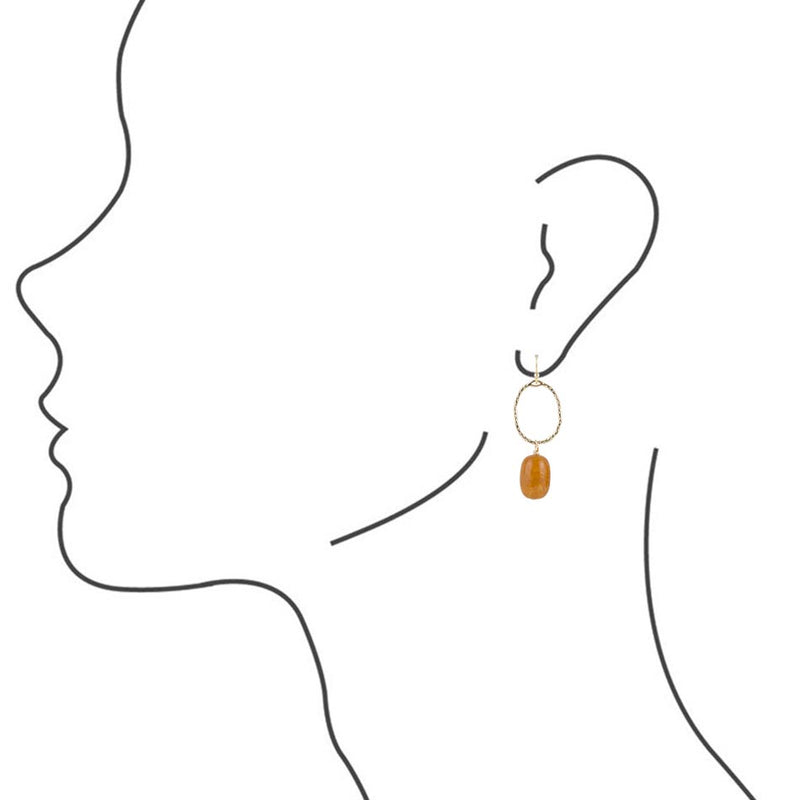 Honey Jades Drops Earrings - Barse Jewelry