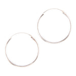 Hoop Sterling Silver Earrings - 25mm - Barse Jewelry