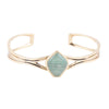 Hush Aventurine and Bronze Cuff Bracelet - Barse Jewelry
