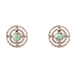 Hypnosis Turquoise and Sterling Silver Earrings - Barse Jewelry