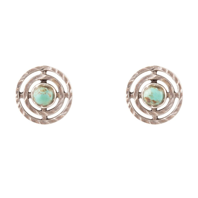 Hypnosis Turquoise and Sterling Silver Earrings - Barse Jewelry