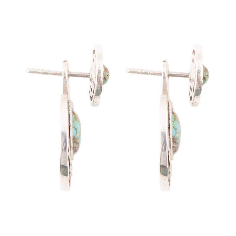 Hypnosis Turquoise and Sterling Silver Earrings - Barse Jewelry