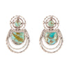 Hypnosis Turquoise and Sterling Silver Earrings - Barse Jewelry