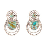 Hypnosis Turquoise and Sterling Silver Earrings - Barse Jewelry