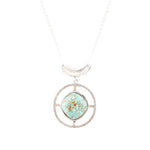 Hypnosis Turquoise and Sterling Silver Necklace - Barse Jewelry