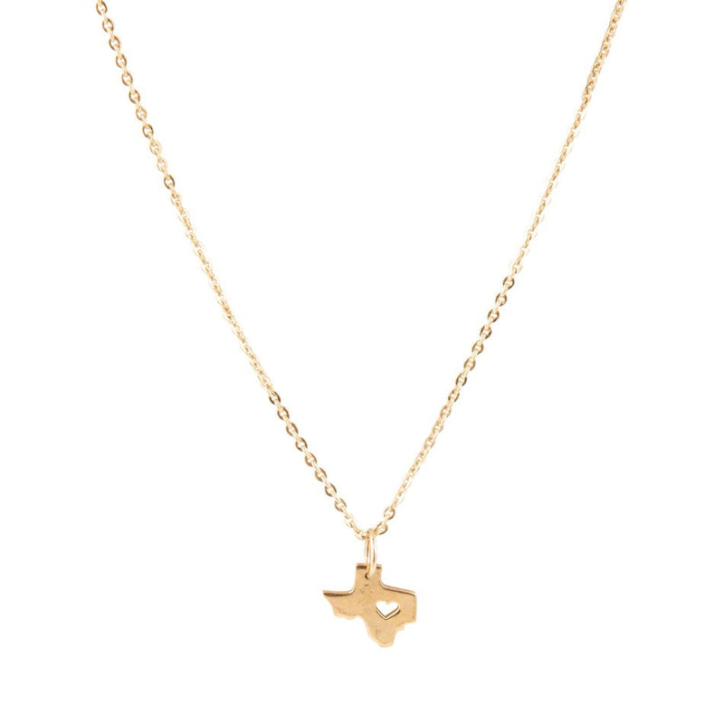 I Love Texas Bronze Necklace - Barse Jewelry