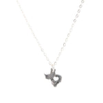 I Love Texas Silver Necklace - Barse Jewelry