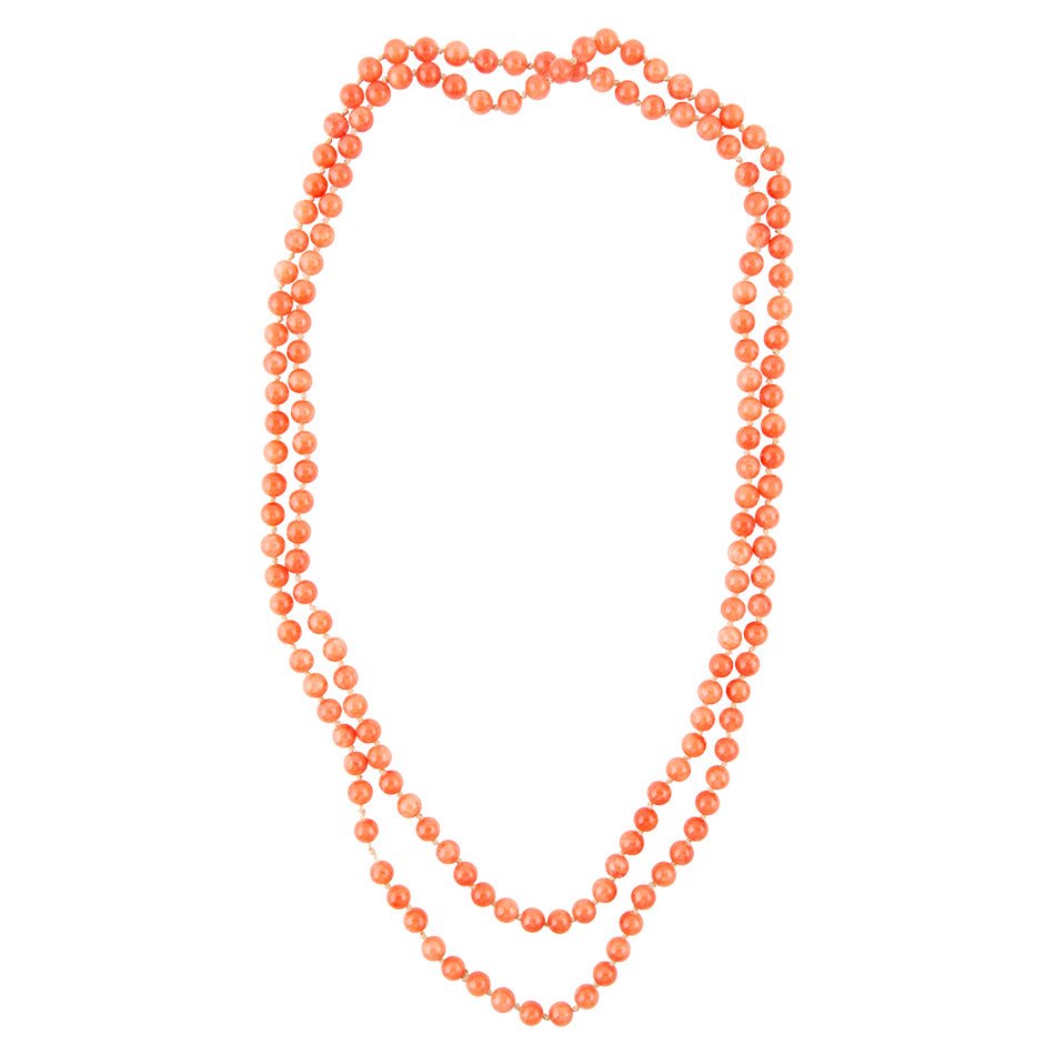 Immeasurable Bead Necklace-Melon Jade - Barse Jewelry