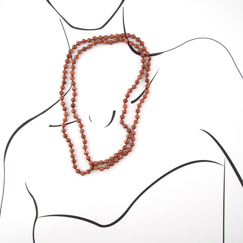 Immeasurable Goldstone Wrap Necklace - Barse Jewelry
