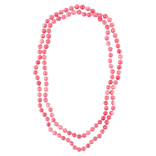 Immeasurable Pink Jade Wrap Necklace