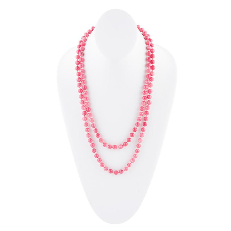 Immeasurable Pink Jade Wrap Necklace - Barse Jewelry