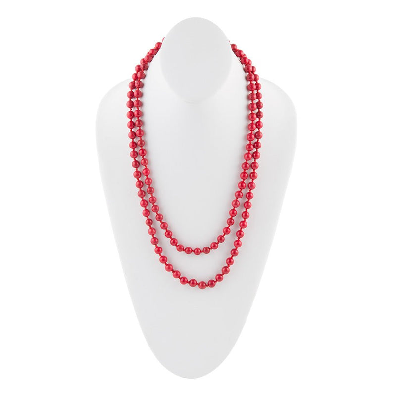 Immeasurable Red Magnesite Wrap Necklace - Barse Jewelry