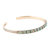 In Line Turquoise and Bronze Cuff Bracelet - Barse Jewelry