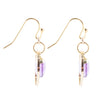 In The Loop Amethyst Earrings - Barse Jewelry