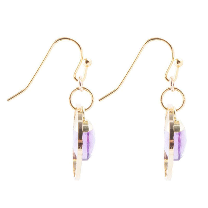 In The Loop Amethyst Earrings - Barse Jewelry