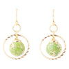 In The Loop Green Jasper Earrings - Barse Jewelry