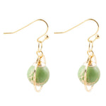 In The Loop Green Jasper Earrings - Barse Jewelry