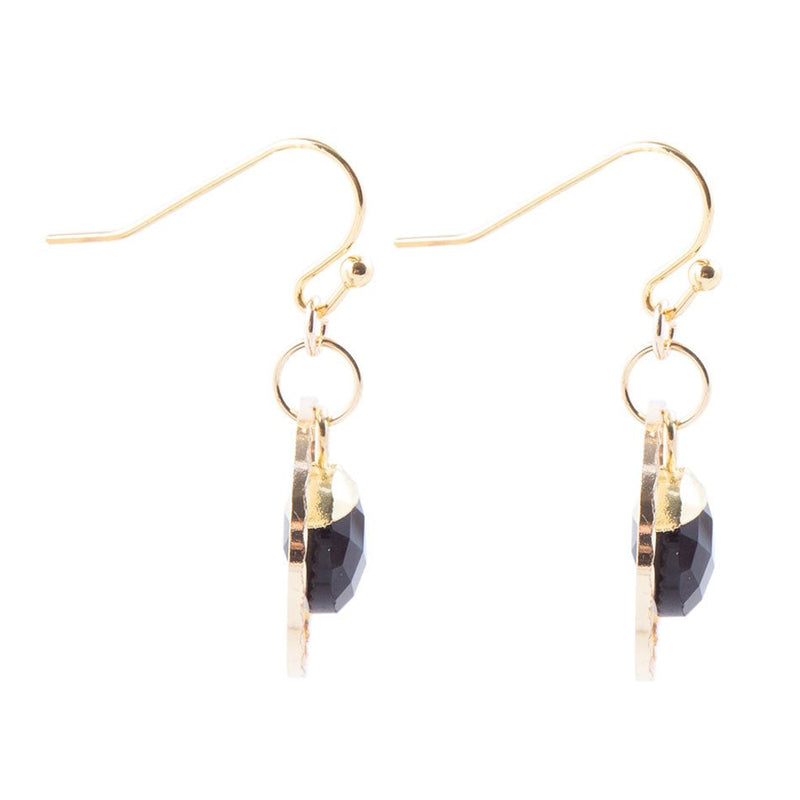 In The Loop Onyx Earrings - Barse Jewelry