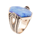 Ingrained Denim Lapis Statement Ring - Barse Jewelry