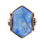 Ingrained Denim Lapis Statement Ring - Barse Jewelry