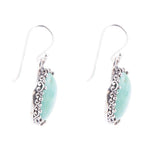 Intricate Green Turquoise and Sterling Silver Earrings - Barse Jewelry