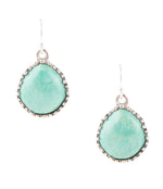 Intricate Green Turquoise and Sterling Silver Earrings - Barse Jewelry